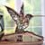 Jorgie Sparks Multi Layered Wooden Perched Hummingbird