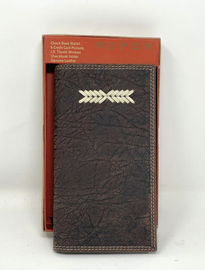Roper Rodeo Wallet Roper genuine Leather Elephant Embossed Rodeo Wallet - One 2 mini Ranch