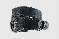 Roper Ladies' Floral Embossed Studded Western Belt