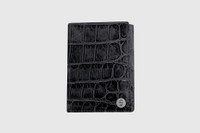 Stetson Crocodile Embossed Top Grain Leather Tri-Fold Wallet