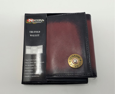 Nocona Leather 12 Gauge Tri-Fold Wallet - One 2 mini Ranch