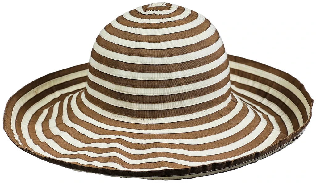 Ribbon Roller Brown/Cream Front View