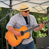 Joe Fedora Fan Pics: Lead Guitarist wearing Joe Fedora on stage