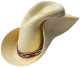 Joe Fedora Rio Grande Band Taco Folded View--Joe Fedoras can be folded in half and packed, retaining their shape when unpacked.