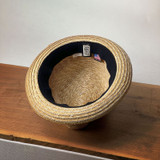 Fremont Wheat Straw Fedora Inside View