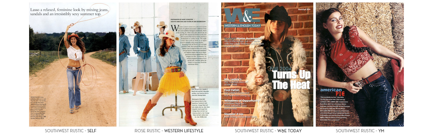 Southwest Rustic - Self Magazine. Rose Rustic - Western Lifestyle Magazine. Southwest Rustic - W&E Today Magazine. Southwest Rustic - YM Magazine.