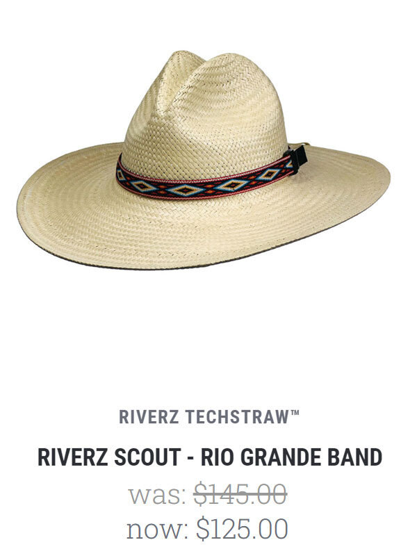 Riverz Scout Techstraw Rio Grande Band $125.00