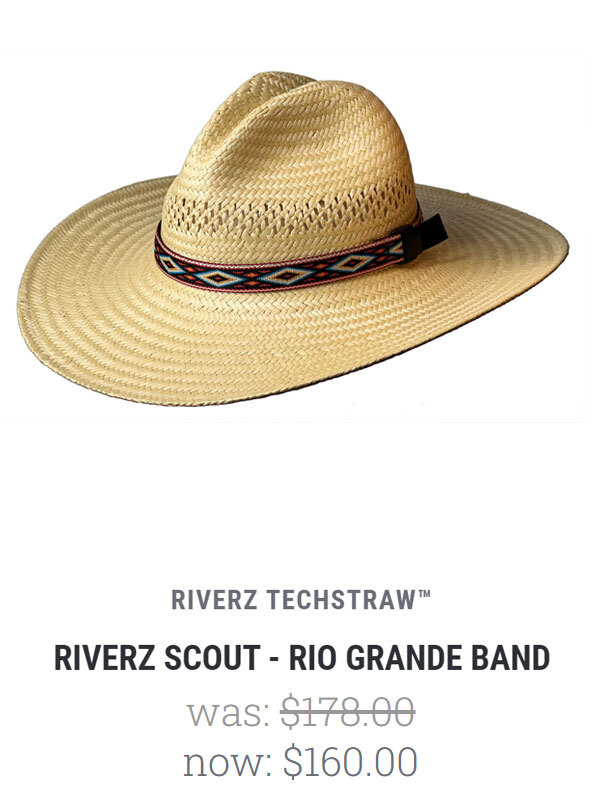 Riverz Scout Techstraw Rio Grande Band $155.00