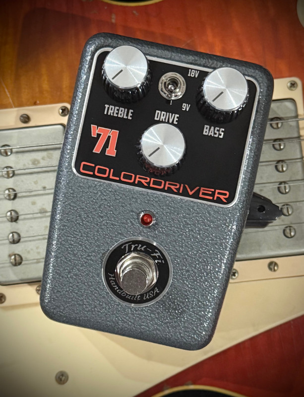 NEW Compact '71 Colordriver Overdrive Guitar Pedal in smaller and
