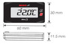 KOSO MINI 3 - DUAL TEMPERATURE METER