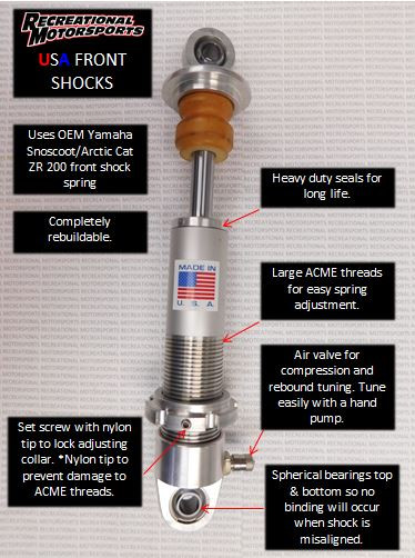 FRONT USA 200 SHOCKS (PAIR)