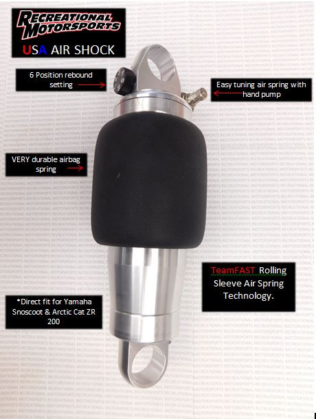 REAR USA ADJUSTABLE AIR 200 SHOCK