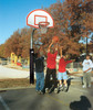 4 1/2" Heavy Duty Finished Aluminum Fan Playground Basketball System