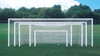18.5' x 6.5' Aluminum Permanent/Semi-permanent In-Ground Soccer Goals