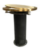 3 1/2" Steel Floating Floor Socket with Brass Cover Plate