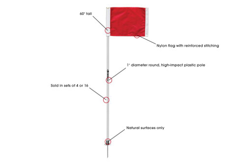 OFFICIAL CORNER FLAGS- PINK OFFICIAL CORNER FLAGS- PINK