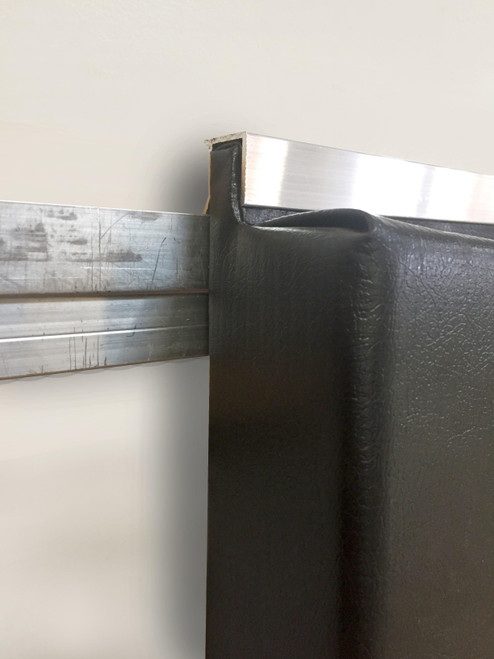 Removable J-Track Mounting System for One Lineal Foot of Wall Padding