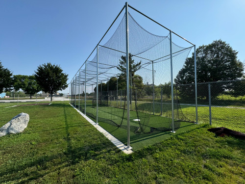 Pedestal Mount Extreme 12’ x 70’ Batting Cage
