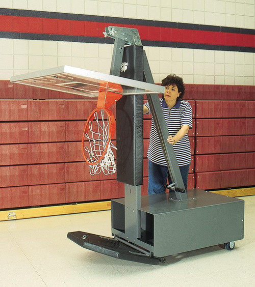 Club Court Super Glass Portable Adjustable Basketball System