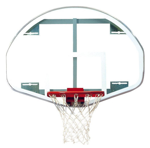39" x 54" Extended Life Competition Fan-Shaped Glass Backboard