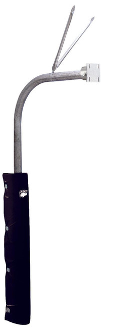 4 1/2" Heavy-Duty Gooseneck Basketball Pole with 5' Extension