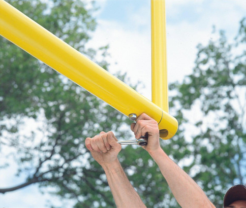 5 9/16" x 8' White College Football Goalposts