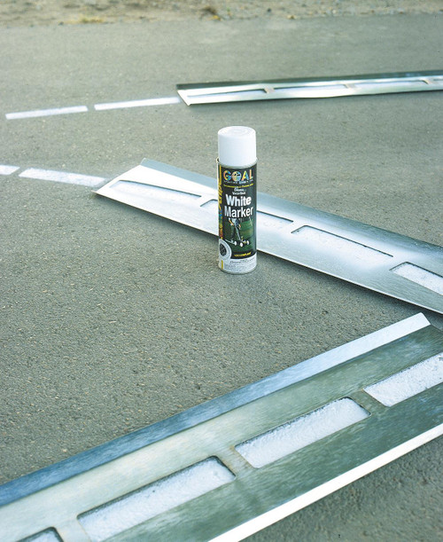 Reusable Steel Basketball Court Stencil w/ 3 Point Line