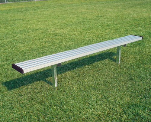 All Aluminum Fixed 7 1/2' Player Bench w/o Back