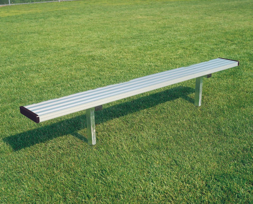 All Aluminum Portable 21' Player Bench w/o Back
