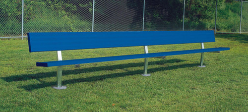 All Aluminum Portable 7 1/2' Player Bench w/ Back