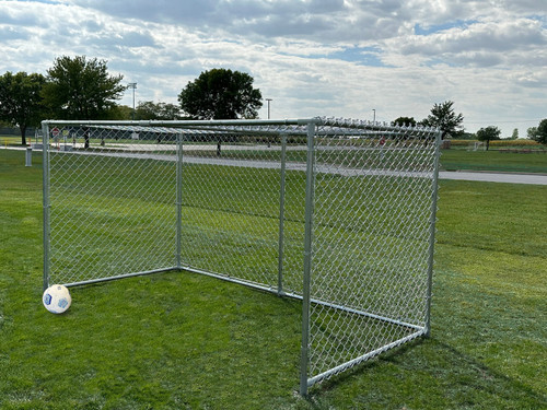 12' x 6' Chain Link Permanent Soccer Goals