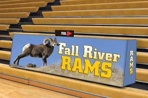 12' Sport Pride Graphic Convertible Scorers Table.