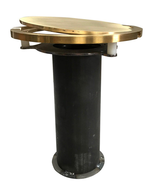3" Steel Floating Floor Socket with Brass Cover Plate