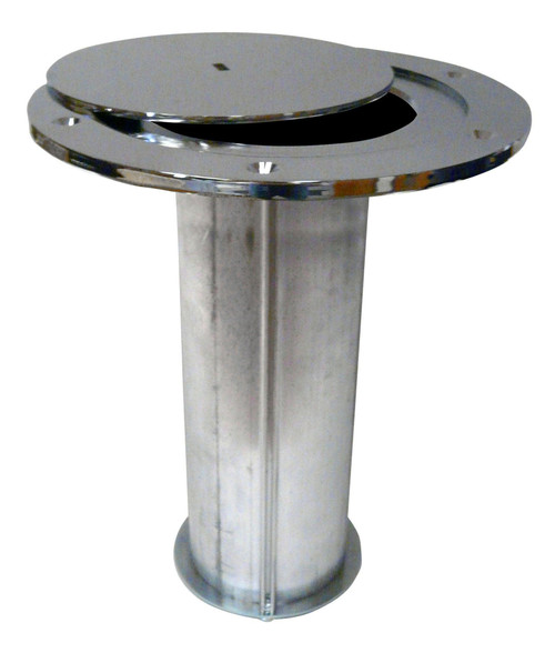 4" Volleyball Socket with Chrome Plated Swivel Steel Cover Plate