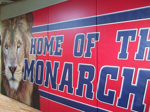 Protector 2" Polyurethane, Graphic, Flanged Mount, Wood Backed Wall Padding