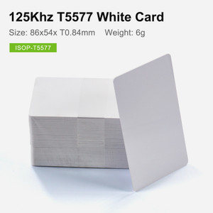 T5577 Card, 125Khz Writable, white printable | In Stock 
