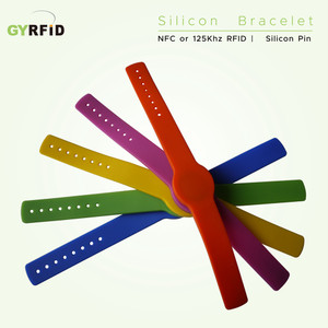 WRS235 | Adjustable RFID Silicon Bracelet without metal clip WRS235 | Adjustable RFID Silicon Bracelet without metal clip