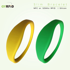 WRS28 | Slim Bracelet Silicon material with NFC/MFIARE/ EM WRS28 | Slim Bracelet Silicon material with NFC/MFIARE/ EM
