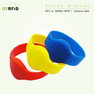 WRS74 | Round Silicon Bracelet with NFC/ F08 for gym and school WRS74 | Round Silicon Bracelet with NFC/ F08 for gym and school