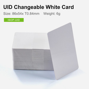 UID Changeable White Card,  MIFARE Compatible | In Stock