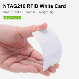 NTAG216 NFC Card, 13.56MHz RFID White Card | in Stock