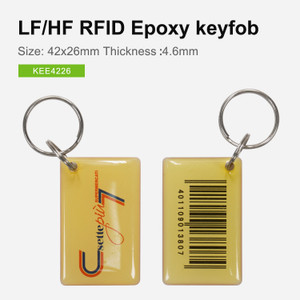 KEE4226 - Printed Epoxy RFID Keyfobs in 125Khz chips or NFC