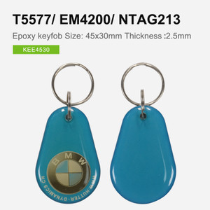 KEE4530 - Printed Epoxy RFID Key cards in T5577/ EM4200/ NTAG213