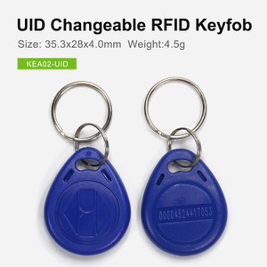UID changeable Keyfob, Clone 13.56Mhz MIFARE, blue | in stock