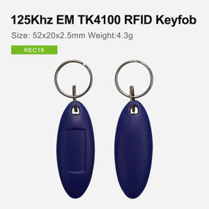 125Khz EM TK4100 Translucent blue keychain | in stock