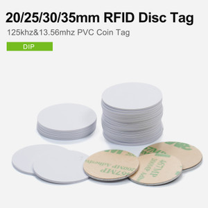 20/25/30/35mm robust PVC NFC coin Tag, RFID ID Disc Tags 20/25/30/35mm robust PVC NFC coin Tag, RFID ID Disc Tags