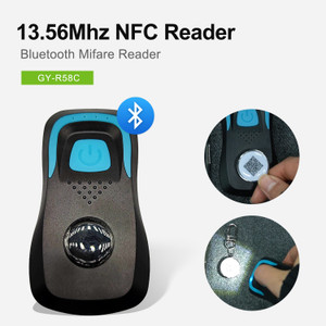 90×50×22mm Bluetooth MIFARE Reader, output 13.56Mhz RFID UID QR Code Scanner 90×50×22mm Bluetooth MIFARE Reader, output 13.56Mhz RFID UID QR Code Scanner