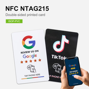 NFC Card Google Review card, Tiktok card, NTAG215 NFC Card Google Review card, Tiktok card, NTAG215