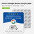 French Google Review NFC Plate, NTAG213 acrylic plate, 100x100×1.3mm 