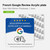 French Google Review NFC Plate, NTAG215 acrylic plate, 100x100×1.3mm 